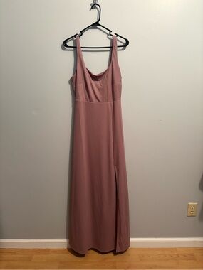 Birdy Grey Alex Convertible Dress Crepe Mulberry Formal Wedding Gala Medium